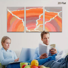 2D flat 1pc modern abstract waves vibrant color wall art living room bedroom home decor farmhouse style gallery wrapped canvas prints beautiful gifts