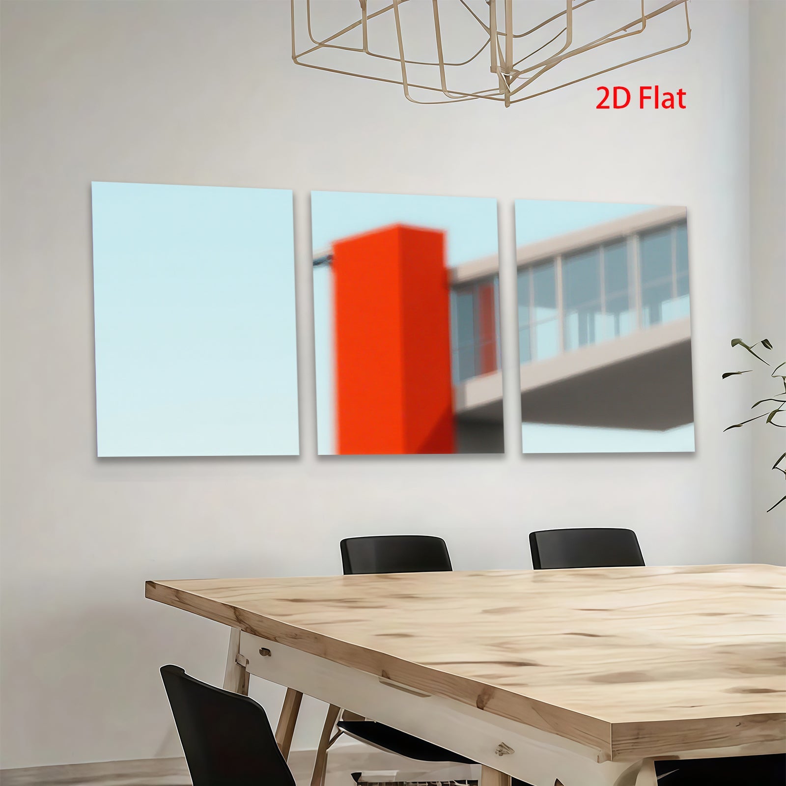 2D flat 1pc modern architecture abstract city skyline wall art decor living room bedroom office canvas prints farmhouse style gallery wrapped