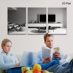 2D flat 1pc modern living room minimalist decor cozy home wall art canvas prints for bedroom office farmhouse style gallery wrapped