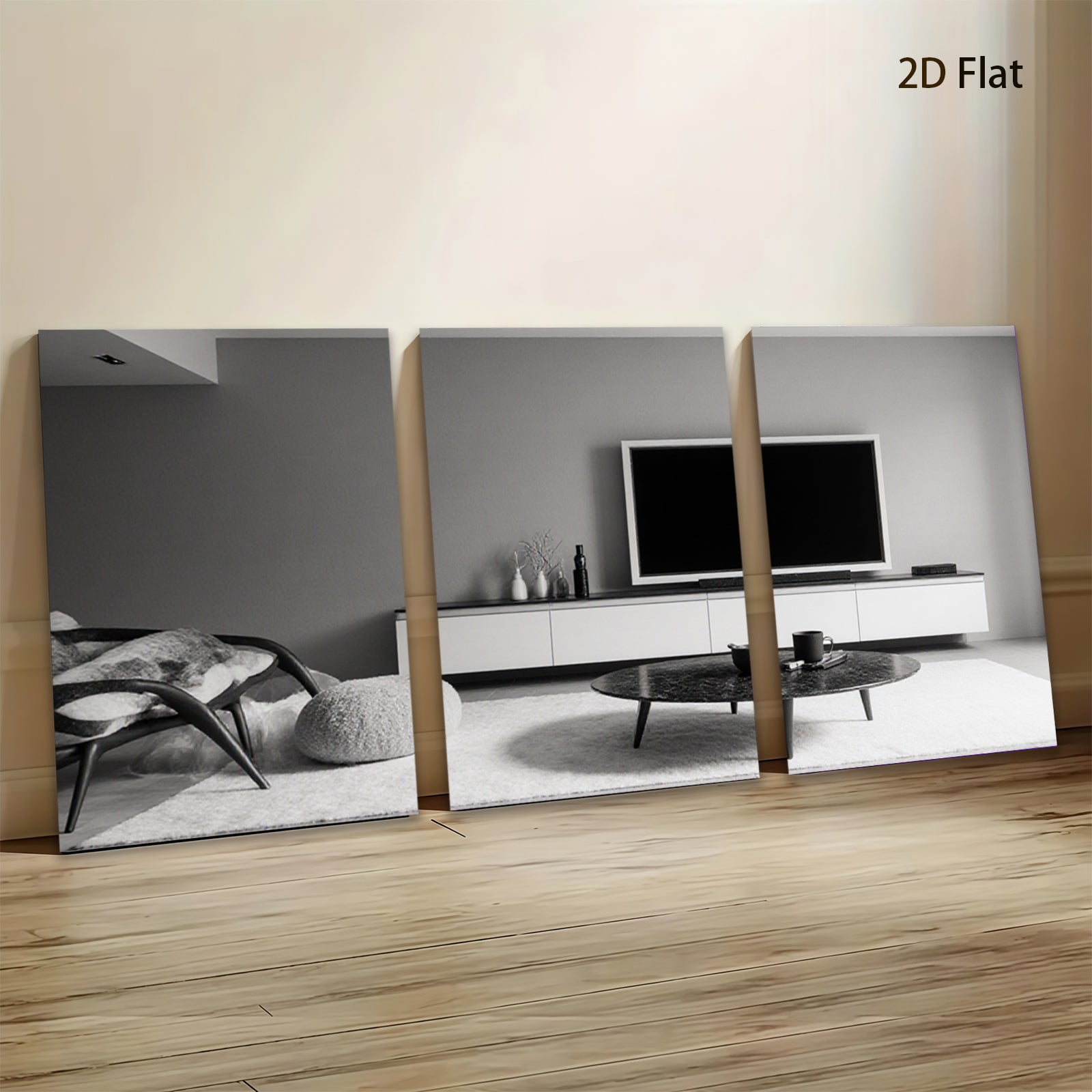 2D flat 1pc modern living room minimalist decor cozy home wall art canvas prints for bedroom office farmhouse style gallery wrapped