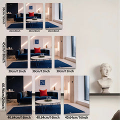 2D flat 1pc modern living room wall art blue abstract canvas prints for bedroom decor farmhouse gallery wrapped stretched prints ready to hang large size