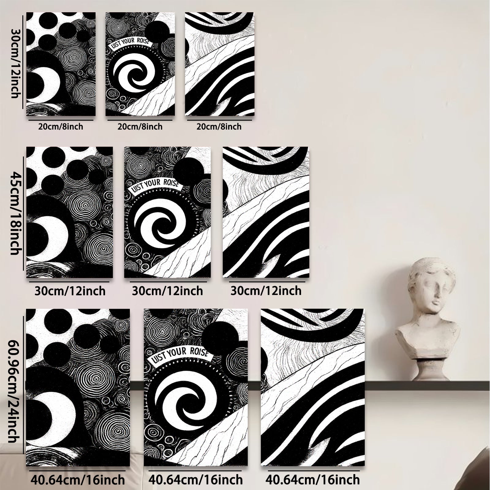 2D flat 1pc modern spiral galaxy wall art decor for living room bedroom office farmhouse gallery wrapped canvas prints timeless statement piece cozy vibes minimalist design