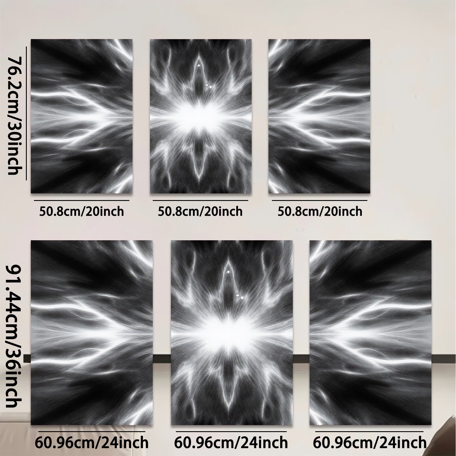 2D flat 1pc radiant cosmic burst energy abstract wall art for living room bedroom office modern farmhouse gallery wrapped canvas print decor statement piece trending now