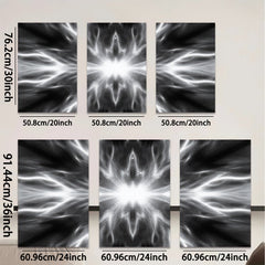 2D flat 1pc radiant cosmic burst energy abstract wall art for living room bedroom office modern farmhouse gallery wrapped canvas print decor statement piece trending now