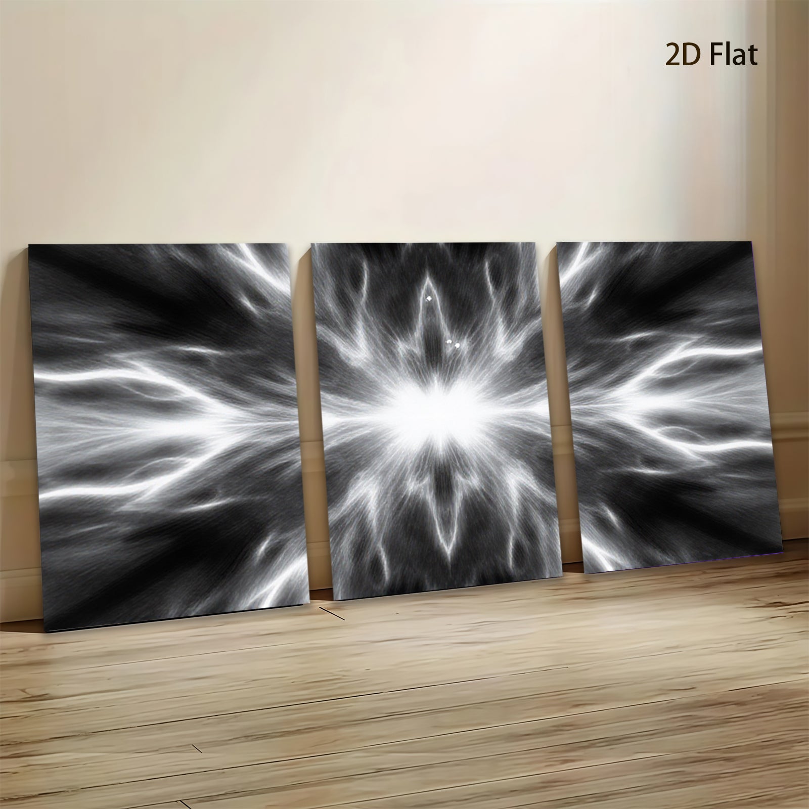 2D flat 1pc radiant cosmic burst energy abstract wall art for living room bedroom office modern farmhouse gallery wrapped canvas print decor statement piece trending now