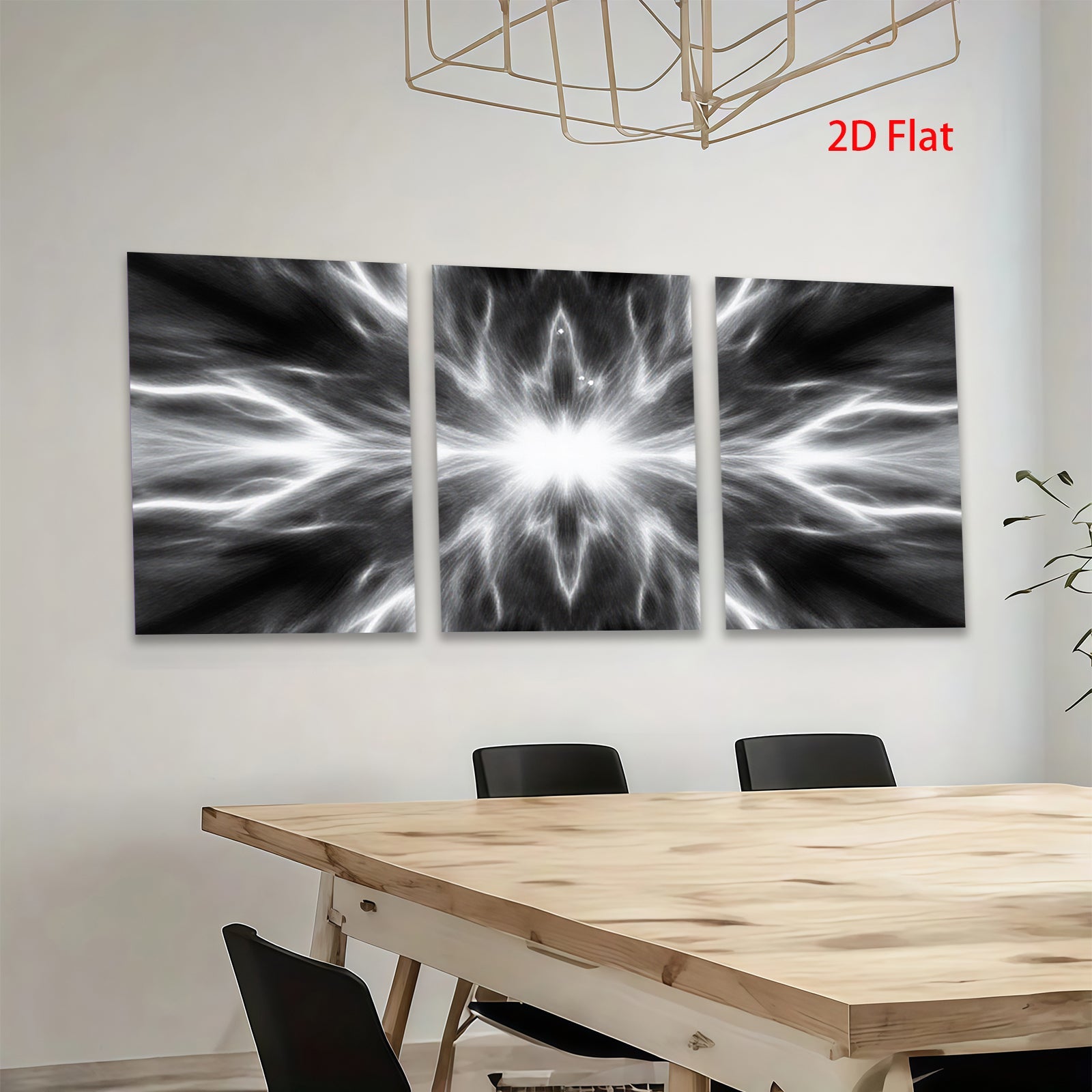 2D flat 1pc radiant cosmic burst energy abstract wall art for living room bedroom office modern farmhouse gallery wrapped canvas print decor statement piece trending now