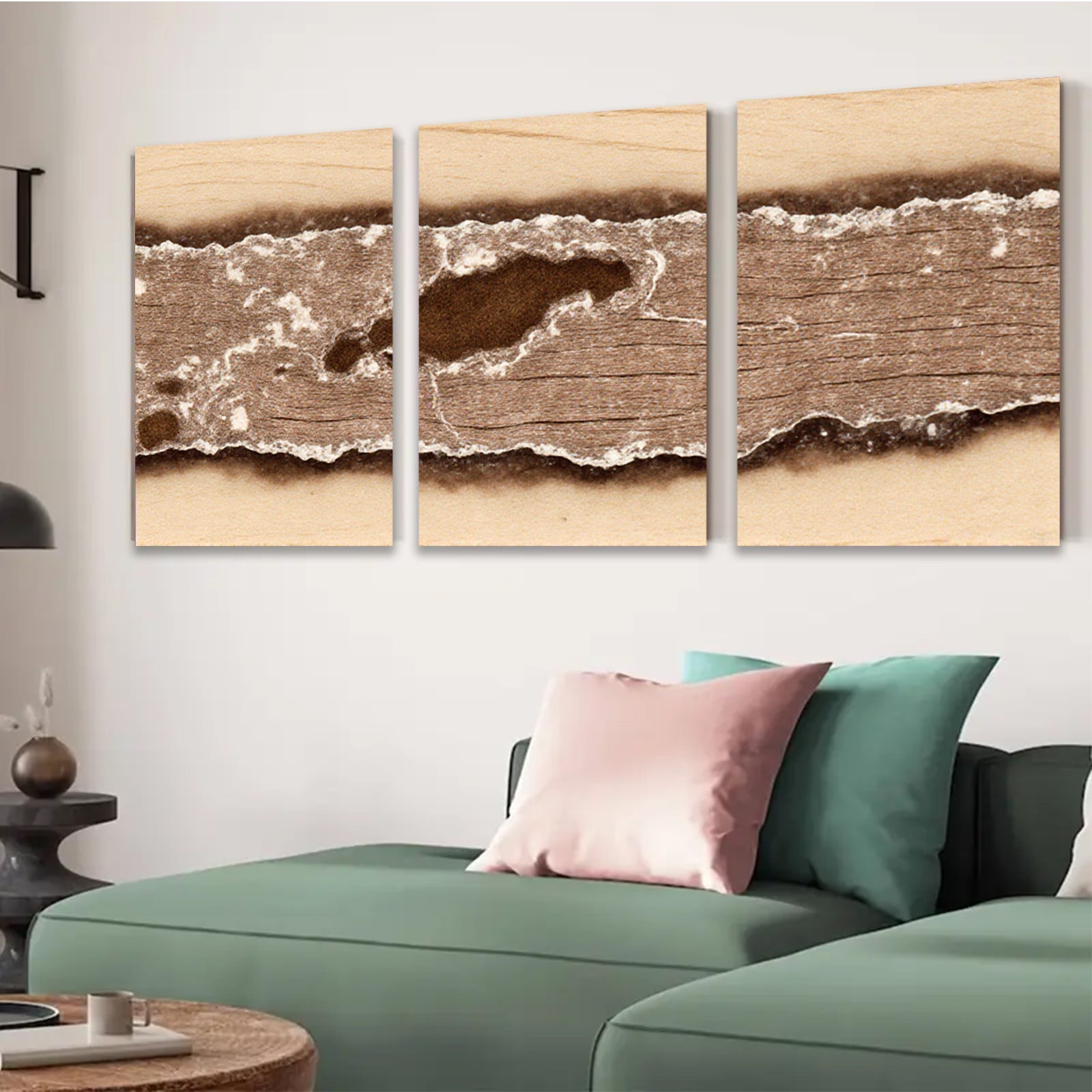 2D flat 1pc rustic woodgrain texture abstract canvas wall art for living room bedroom farmhouse decor modern minimalist gallery wrapped prints