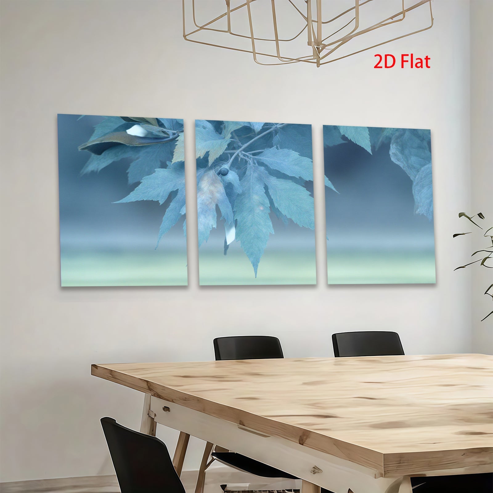 2D flat 1pc serene botanical leaf study adds tranquil nature vibes for living room bedroom office wall decor farmhouse aesthetic gallery wrapped canvas prints