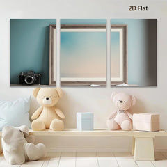 2D flat 1pc serene gradient sky painting wall art for living room bedroom home office decor farmhouse style gallery wrapped canvas print modern minimalist