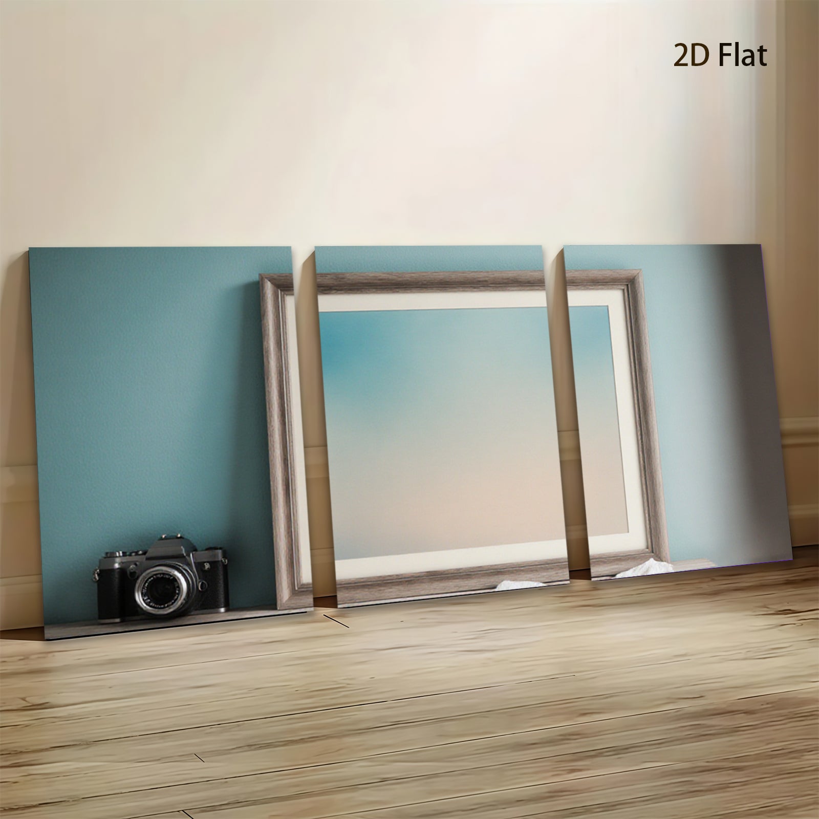 2D flat 1pc serene gradient sky painting wall art for living room bedroom home office decor farmhouse style gallery wrapped canvas print modern minimalist