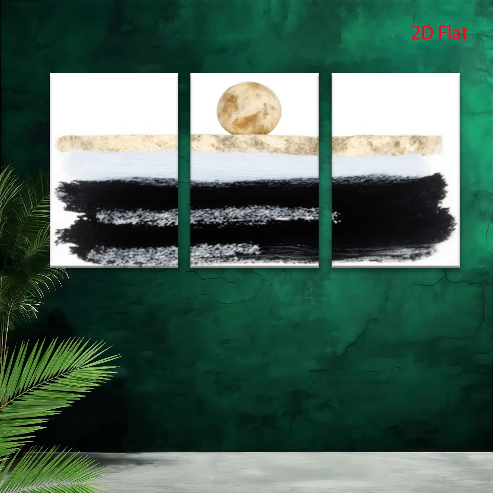 2D flat 1pc serene moonrise over coastal sands perfect for living room bedroom gallery wall farmhouse decor modern minimalist statement piece