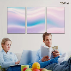 2D flat 1pc soft pastel abstract swirls canvas wall art modern farmhouse living room bedroom decor gallery wrapped ready to hang large size