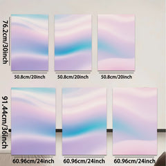 2D flat 1pc soft pastel abstract swirls canvas wall art modern farmhouse living room bedroom decor gallery wrapped ready to hang large size