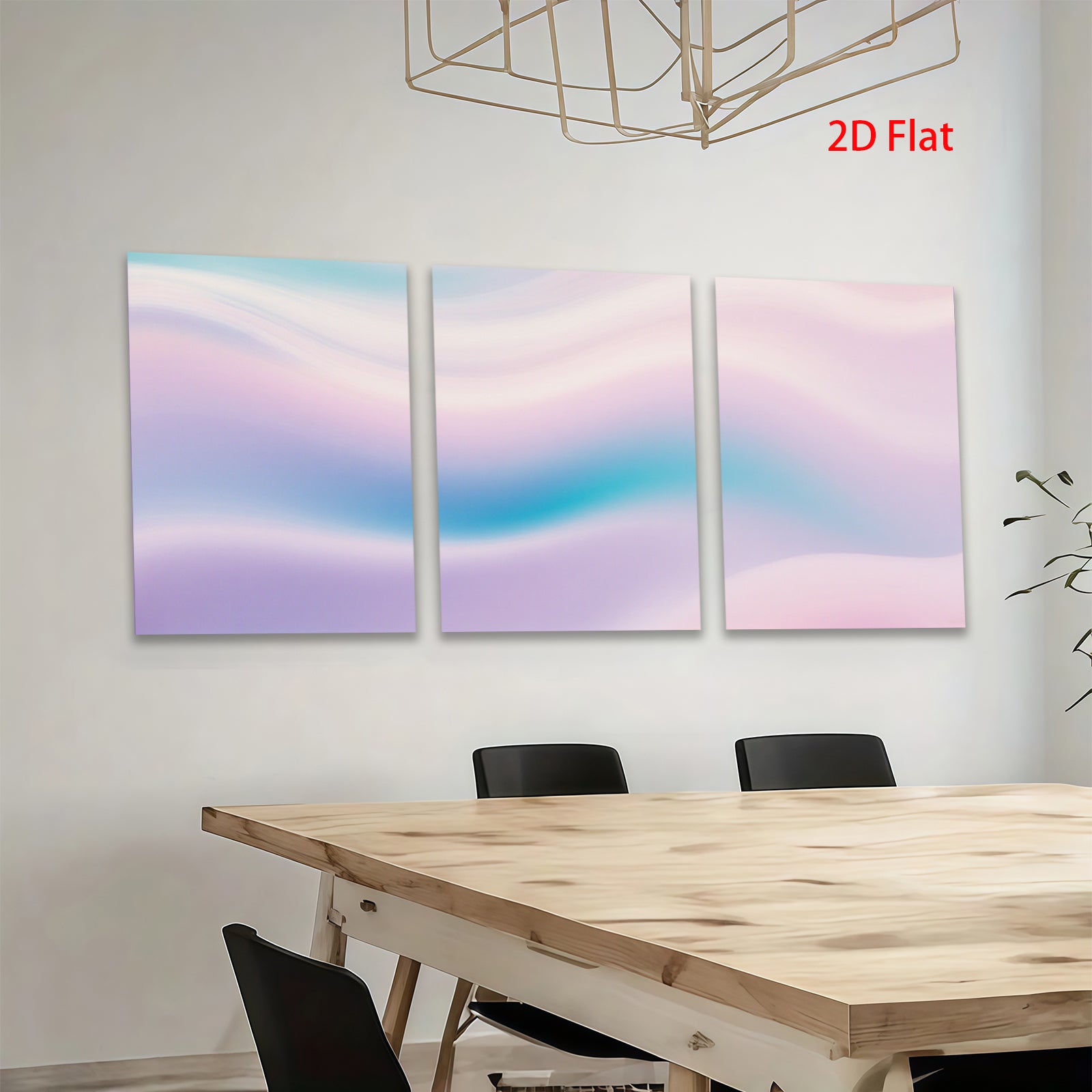 2D flat 1pc soft pastel abstract swirls canvas wall art modern farmhouse living room bedroom decor gallery wrapped ready to hang large size