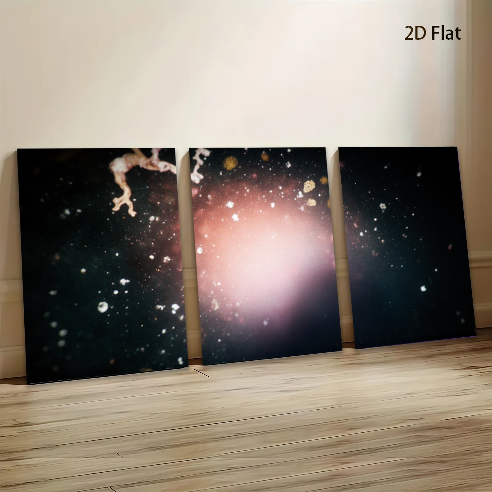 2D flat 1pc starts Abstract Night Sky Cosmic Dust Painting Modern Wall Art Decor Living Room Bedroom Home Office Gallery Wrapped Canvas Prints Ready to Hang Farmhouse Style