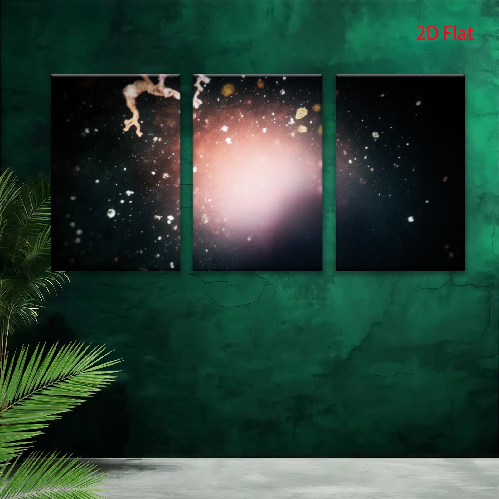 2D flat 1pc starts Abstract Night Sky Cosmic Dust Painting Modern Wall Art Decor Living Room Bedroom Home Office Gallery Wrapped Canvas Prints Ready to Hang Farmhouse Style