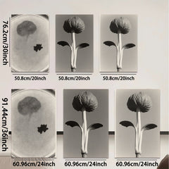 2D flat 1pc starts Botanical Study Seedling Growth Minimalist Wall Art Farmhouse Decor Living Room Bedroom Gallery Wrapped Canvas Prints Modern Aesthetic