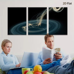 2D flat 1pc starts Cosmic swirl energy abstract wall art decor for living room bedroom office modern farmhouse gallery wrapped canvas prints