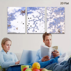 2D flat 1pc starts abstract botanical wall art modern farmhouse decor living room bedroom gallery wrapped canvas prints large size statement piece cozy vibes trending now
