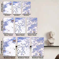 2D flat 1pc starts abstract botanical wall art modern farmhouse decor living room bedroom gallery wrapped canvas prints large size statement piece cozy vibes trending now