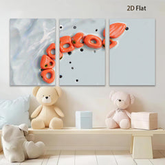 2D flat 1pc starts abstract coral reef design modern wall art for living room bedroom gallery wrapped canvas prints farmhouse decor coastal style