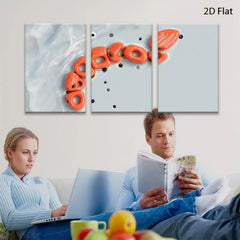 2D flat 1pc starts abstract coral reef design modern wall art for living room bedroom gallery wrapped canvas prints farmhouse decor coastal style