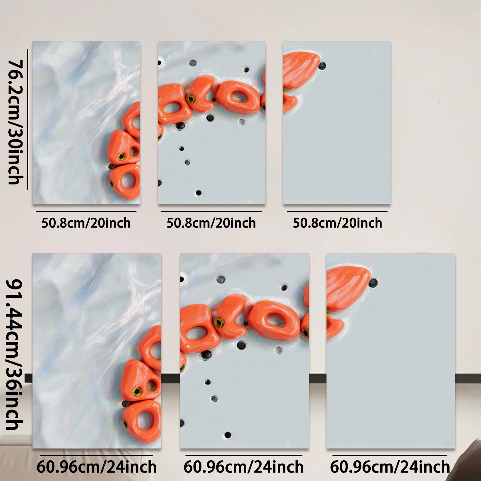 2D flat 1pc starts abstract coral reef design modern wall art for living room bedroom gallery wrapped canvas prints farmhouse decor coastal style