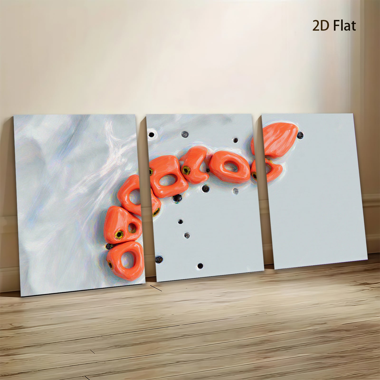 2D flat 1pc starts abstract coral reef design modern wall art for living room bedroom gallery wrapped canvas prints farmhouse decor coastal style