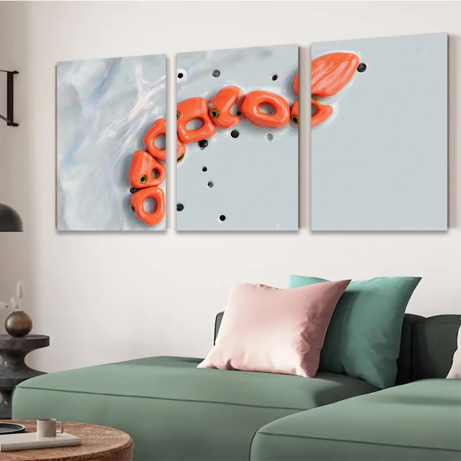 2D flat 1pc starts abstract coral reef design modern wall art for living room bedroom gallery wrapped canvas prints farmhouse decor coastal style