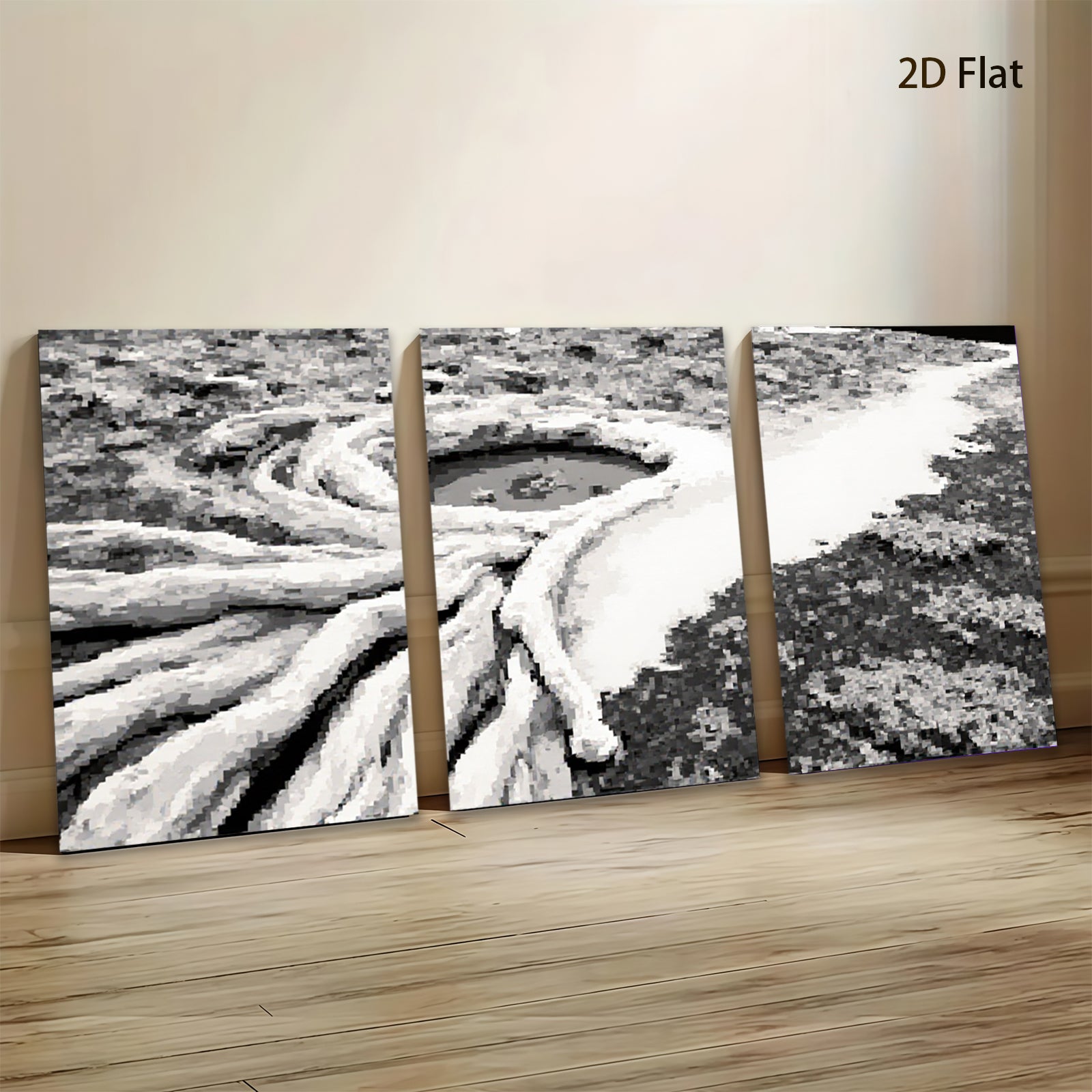 2D flat 1pc starts abstract swirling woodgrain texture wall art for living room bedroom gallery wrapped canvas farmhouse modern minimalist cozy home decor