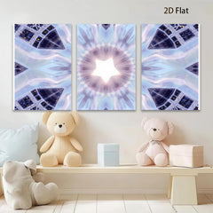 2D flat 1pc starts celestial bloom abstract wall art decor for living room bedroom office modern farmhouse gallery wrapped canvas prints inspirational healing energy positive vibes