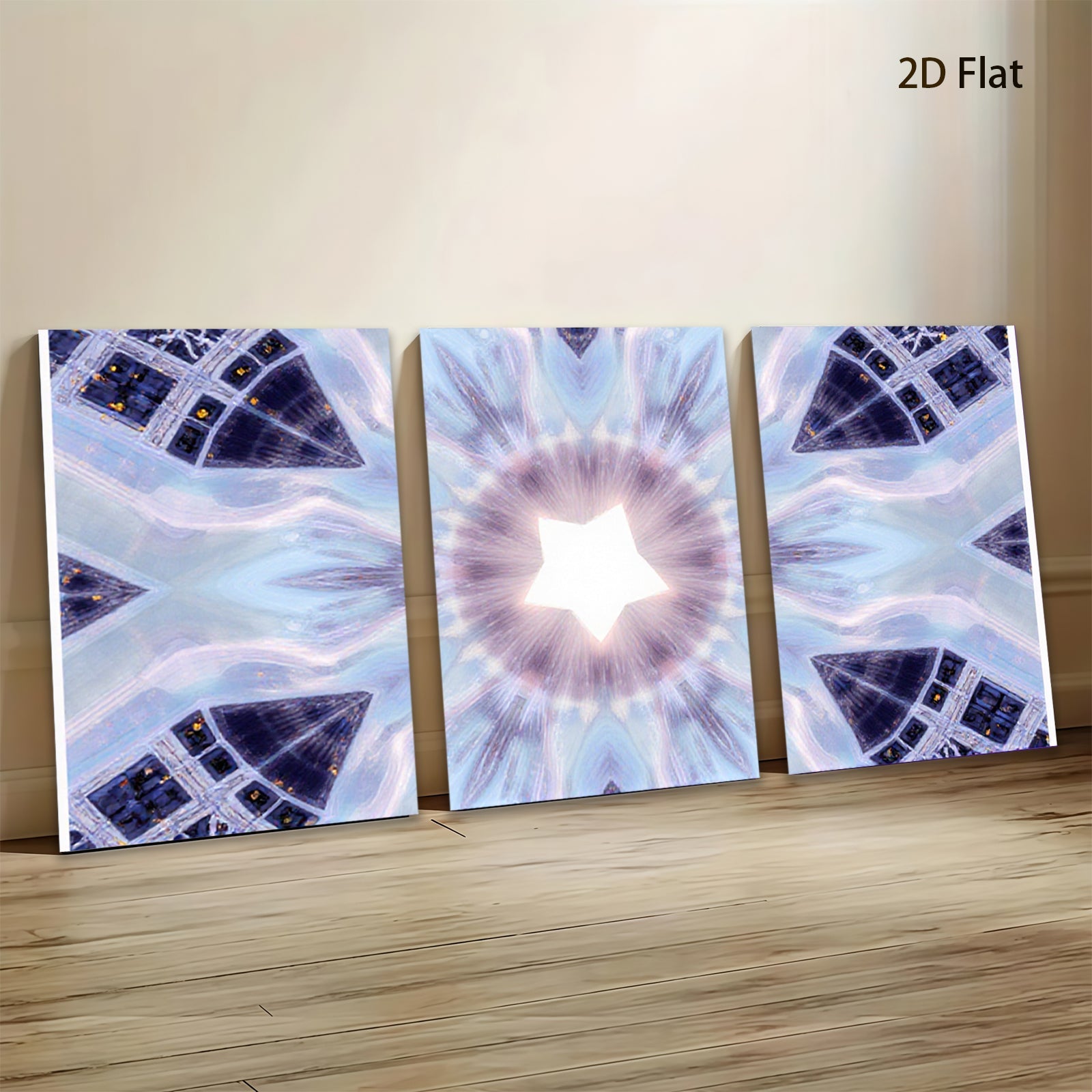 2D flat 1pc starts celestial bloom abstract wall art decor for living room bedroom office modern farmhouse gallery wrapped canvas prints inspirational healing energy positive vibes