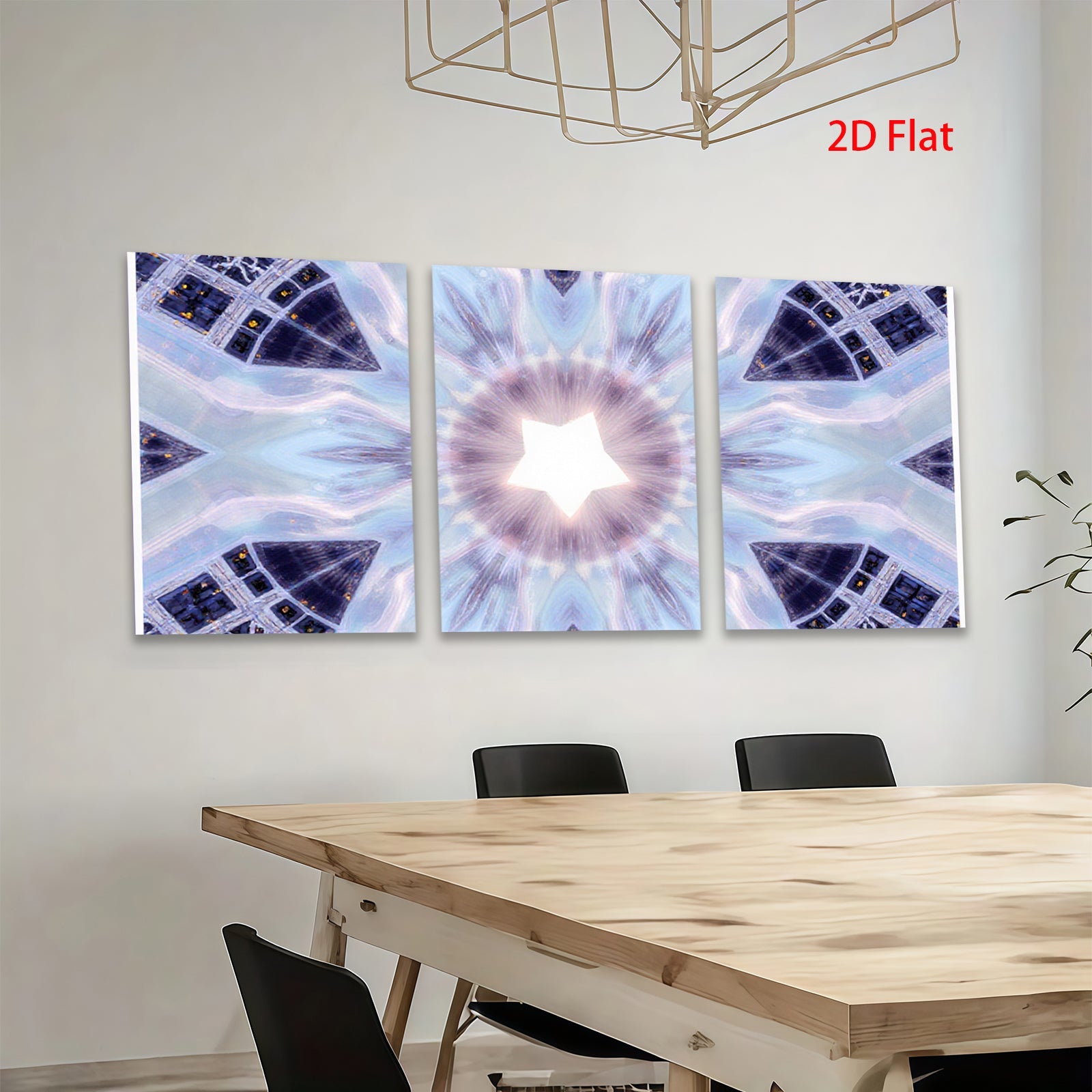 2D flat 1pc starts celestial bloom abstract wall art decor for living room bedroom office modern farmhouse gallery wrapped canvas prints inspirational healing energy positive vibes