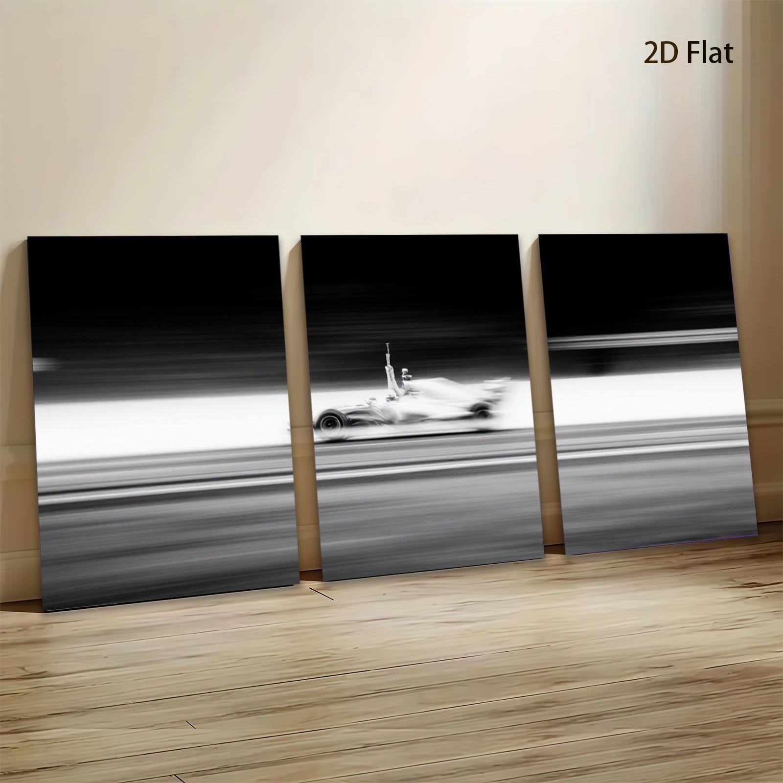2D flat 1pc starts racing speed blur abstract wall art for living room bedroom modern farmhouse gallery wrapped canvas prints ready to hang