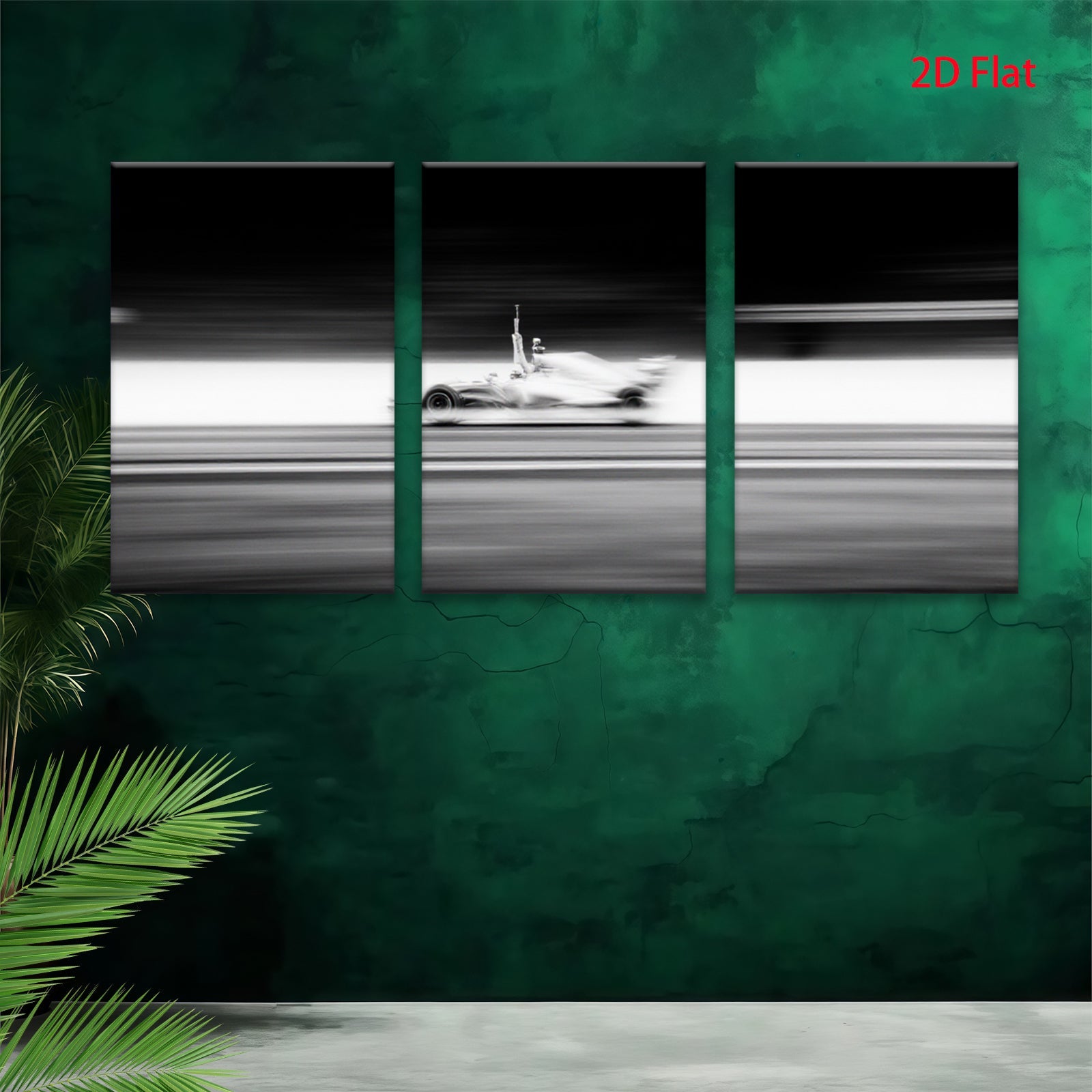 2D flat 1pc starts racing speed blur abstract wall art for living room bedroom modern farmhouse gallery wrapped canvas prints ready to hang