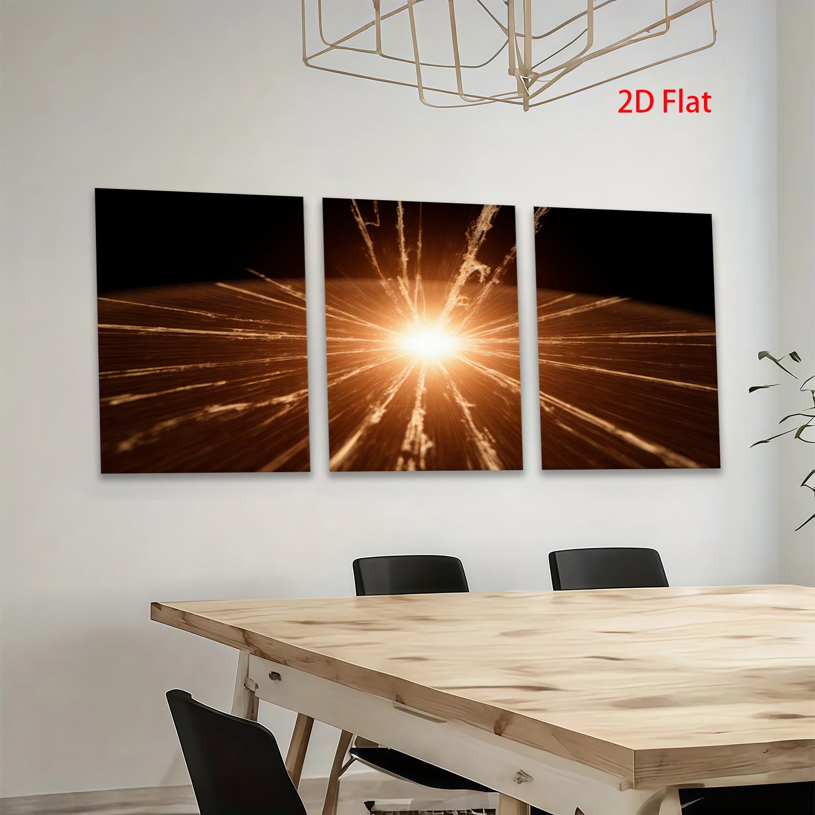2D flat 1pc starts radiant sunburst abstract wall art for living room bedroom office modern farmhouse gallery wrapped canvas prints inspirational home decor large size statement piece