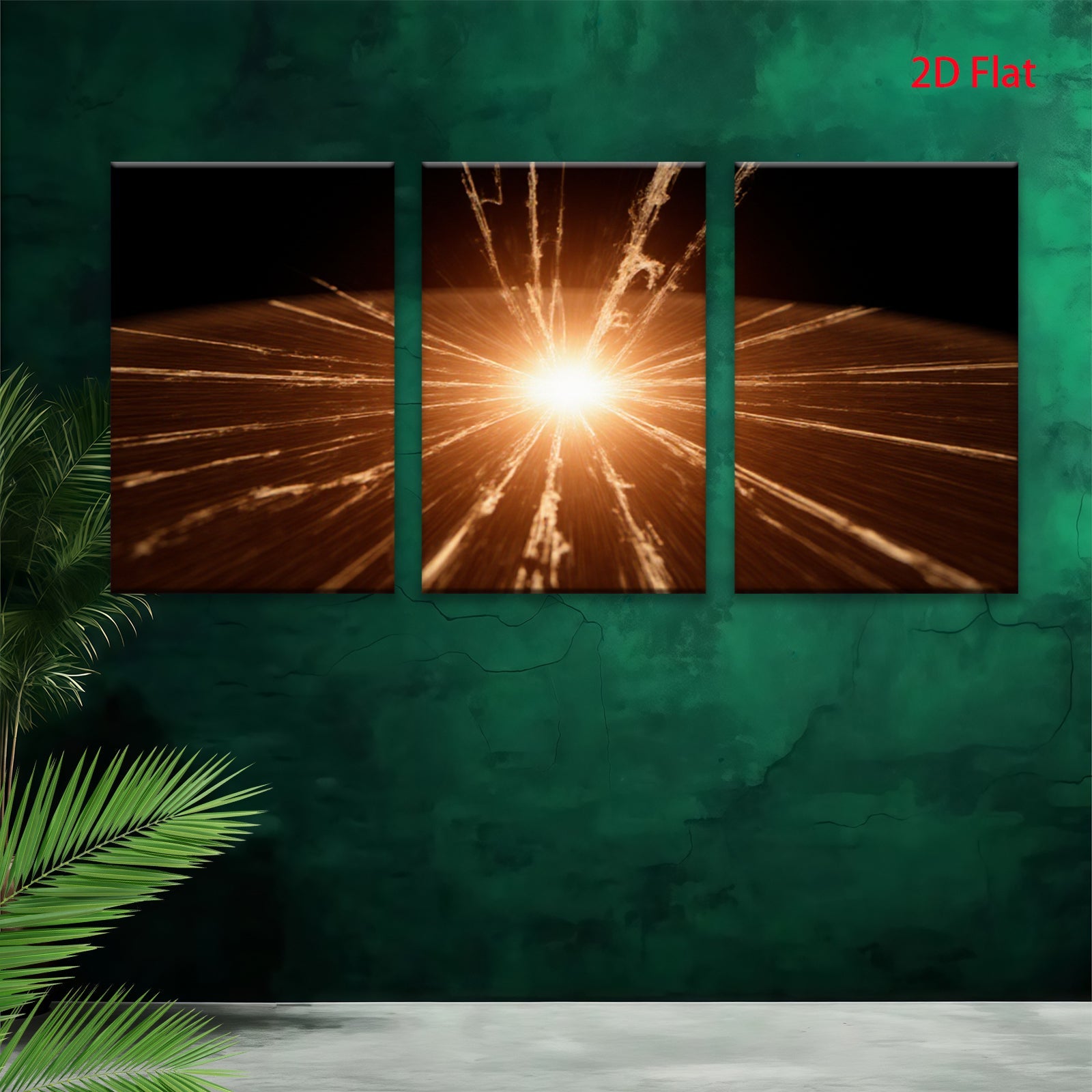 2D flat 1pc starts radiant sunburst abstract wall art for living room bedroom office modern farmhouse gallery wrapped canvas prints inspirational home decor large size statement piece