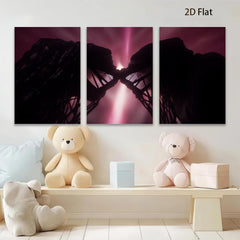 2D flat 1pc striking abstract botanical art modern wall decor living room bedroom office gallery wrapped canvas print farmhouse style cozy vibes