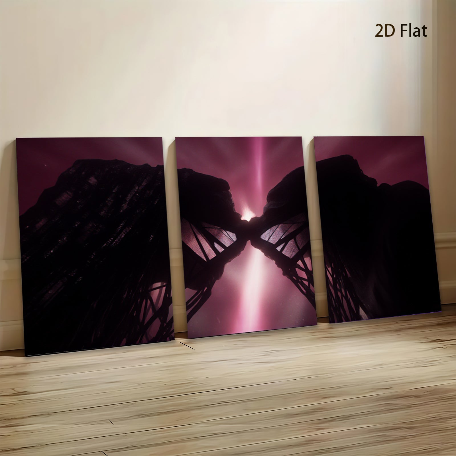 2D flat 1pc striking abstract botanical art modern wall decor living room bedroom office gallery wrapped canvas print farmhouse style cozy vibes