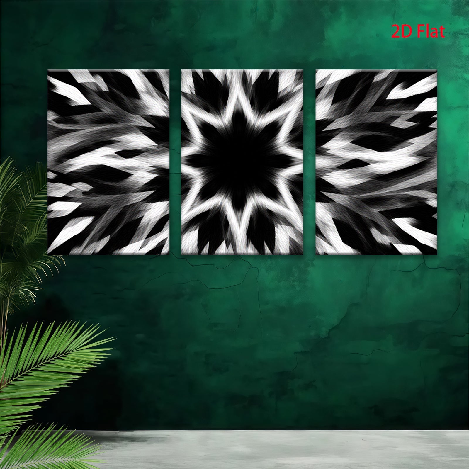 2D flat 1pc striking black white abstract swirl modern farmhouse wall art decor living room bedroom office gallery wrapped canvas prints ready to hang large size statement piece