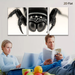 2D flat 1pc striking macro spider portrait modern farmhouse wall art bedroom living room decor gallery wrapped canvas prints trending now botanical insect