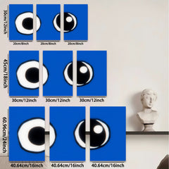 2D flat 1pc striking modern minimalist eye art wall decor for living room bedroom office gallery wrapped canvas farmhouse style statement piece trending now cozy vibes