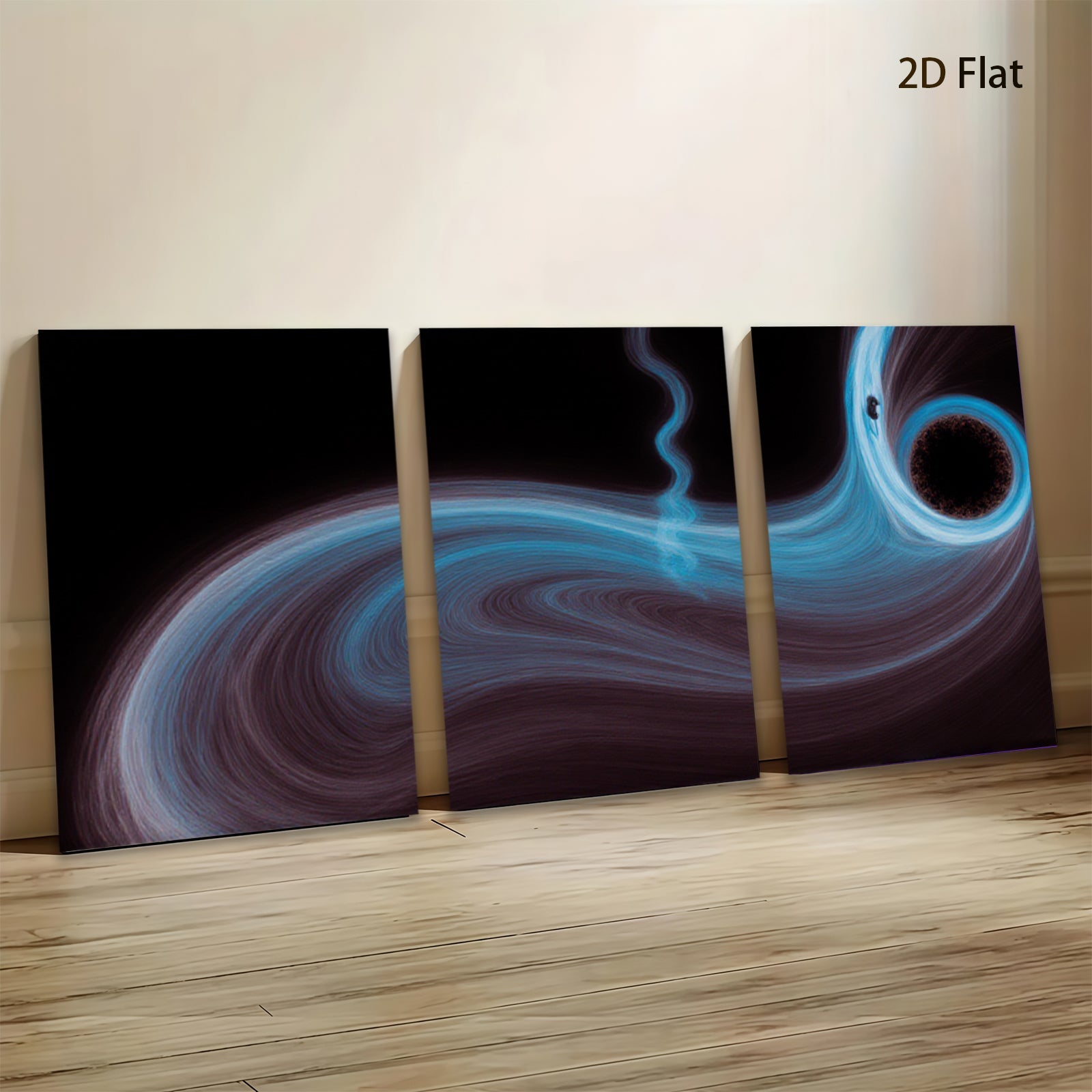 2D flat 1pc swirling cosmic nebula abstract wall art modern home decor living room bedroom canvas prints gallery wrapped ready to hang farmhouse style