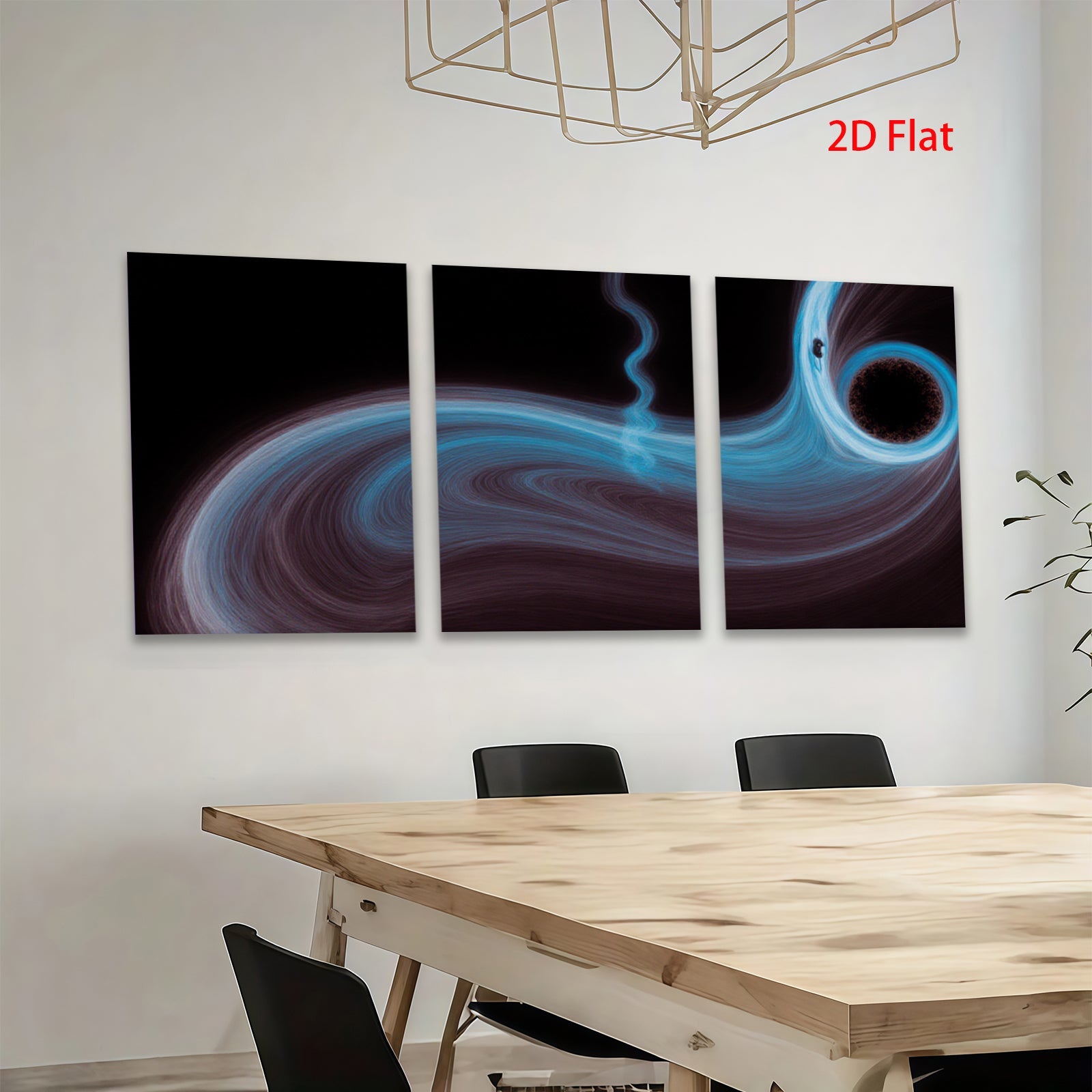 2D flat 1pc swirling cosmic nebula abstract wall art modern home decor living room bedroom canvas prints gallery wrapped ready to hang farmhouse style