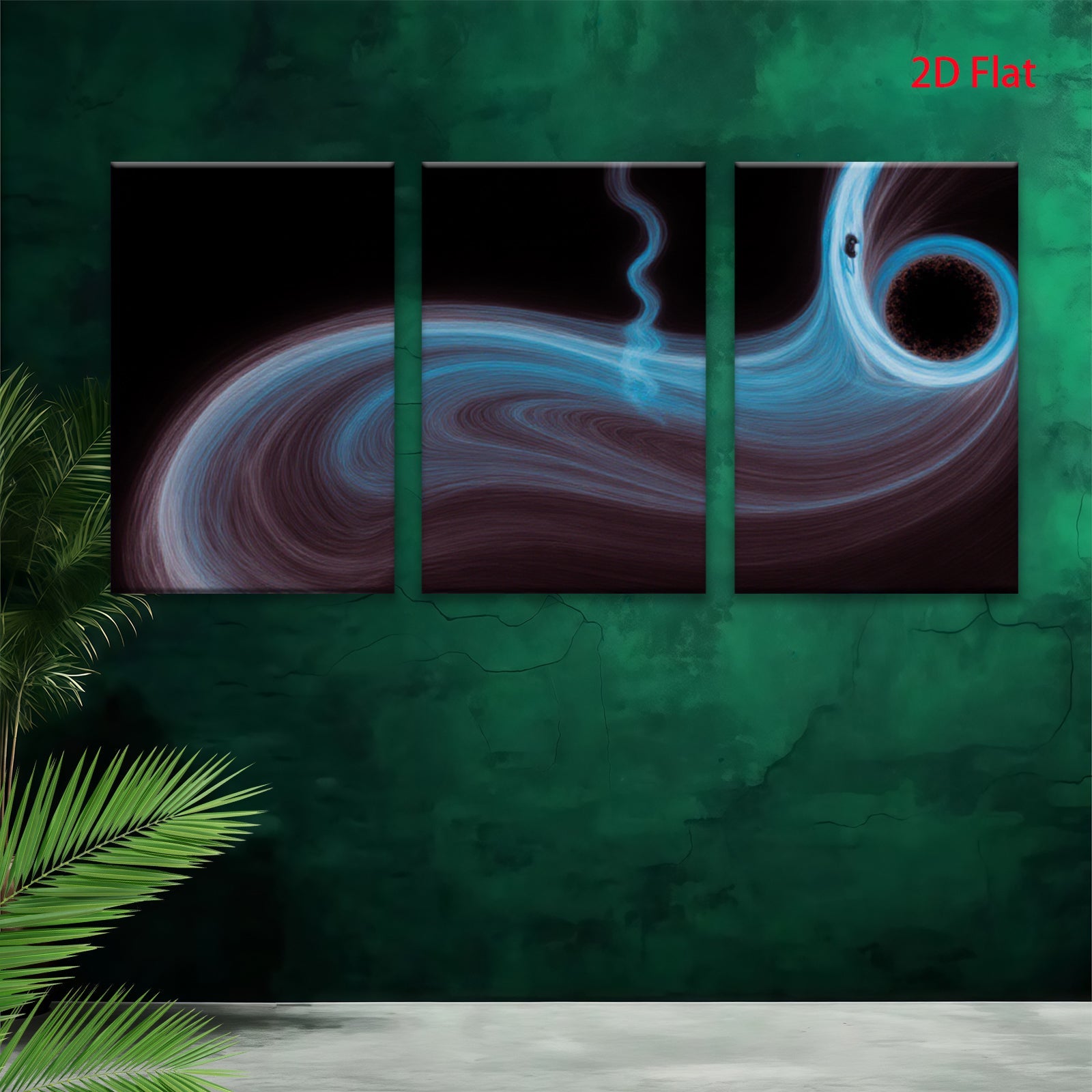 2D flat 1pc swirling cosmic nebula abstract wall art modern home decor living room bedroom canvas prints gallery wrapped ready to hang farmhouse style