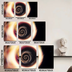 2D flat 1pc swirling galaxy cosmic nebula wall art for living room bedroom modern farmhouse gallery wrapped canvas prints inspirational home decor botanical floral abstract art