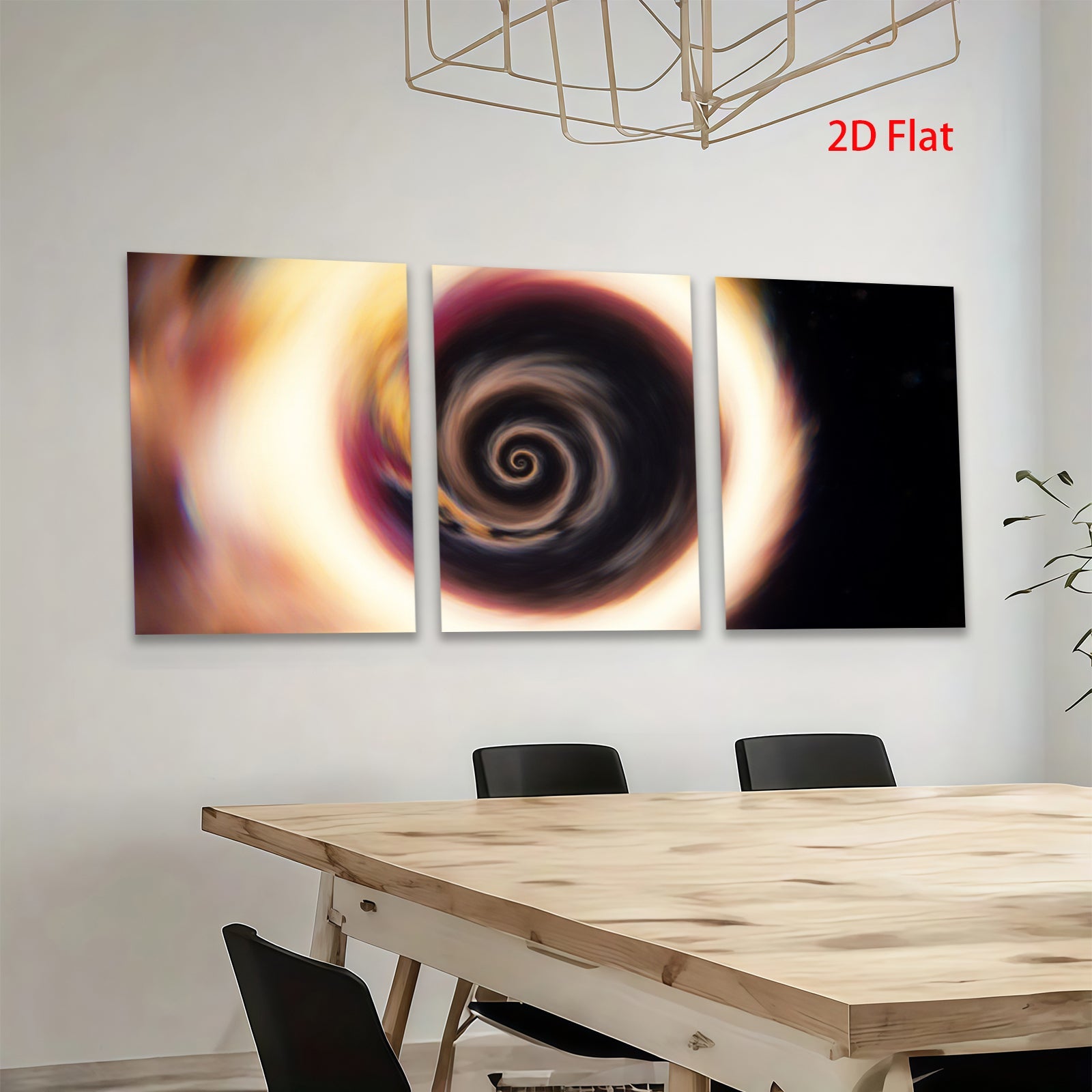 2D flat 1pc swirling galaxy cosmic nebula wall art for living room bedroom modern farmhouse gallery wrapped canvas prints inspirational home decor botanical floral abstract art