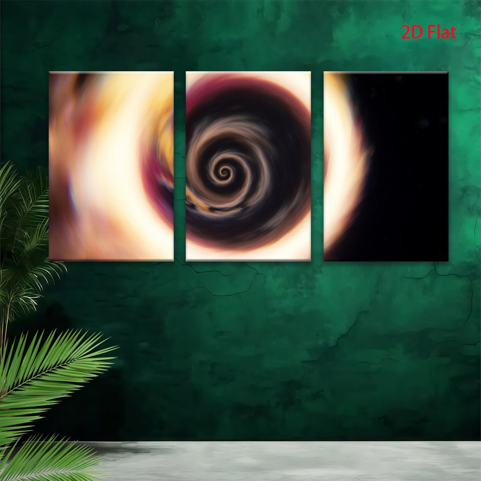 2D flat 1pc swirling galaxy cosmic nebula wall art for living room bedroom modern farmhouse gallery wrapped canvas prints inspirational home decor botanical floral abstract art