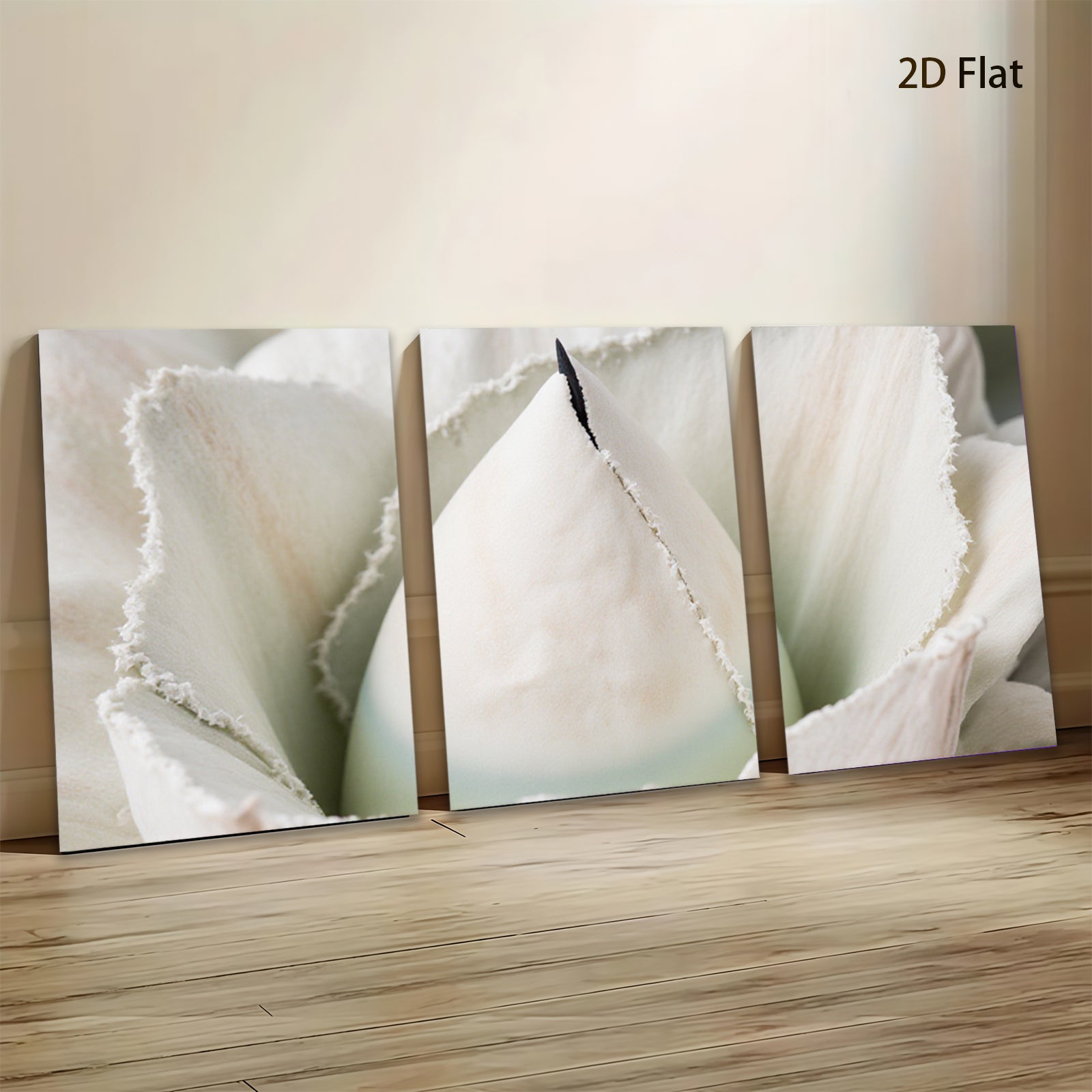 2D flat 1pc unfolding ivory blossom delicate floral art brings serene beauty living room bedroom gallery wall decor farmhouse style modern minimalist