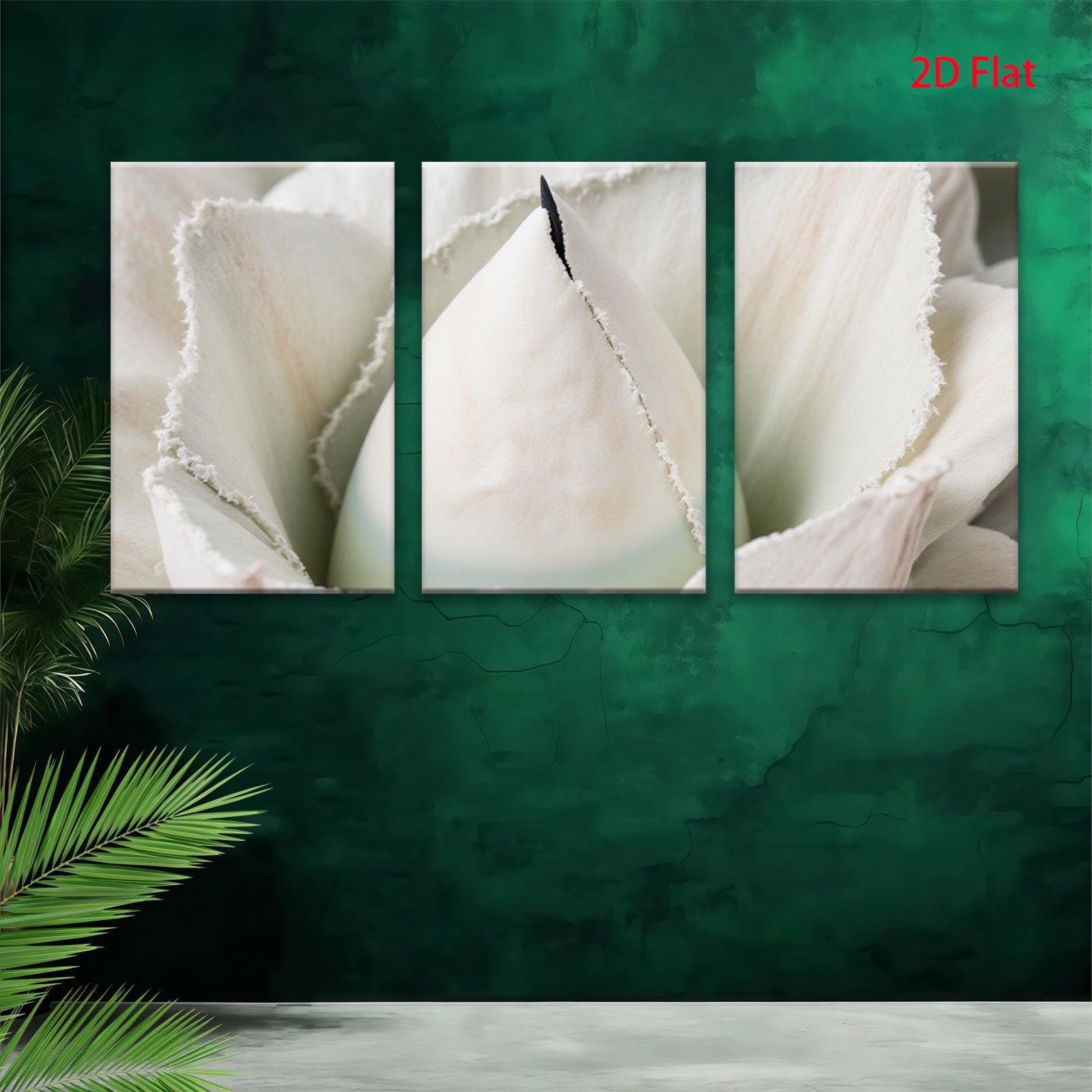 2D flat 1pc unfolding ivory blossom delicate floral art brings serene beauty living room bedroom gallery wall decor farmhouse style modern minimalist